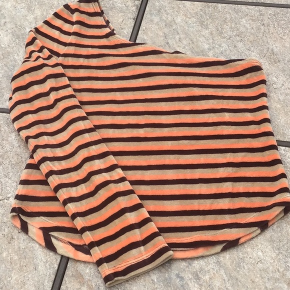 J.Crew one shoulder velour top - Picture 3 of 4